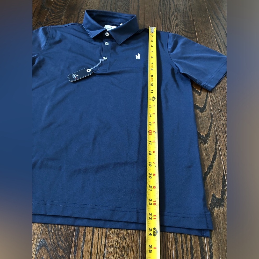 *NWT* Johnnie-O Boys 14 Fairways Performance Collared 1/4 Button Polo in Wake - Picture 5 of 9